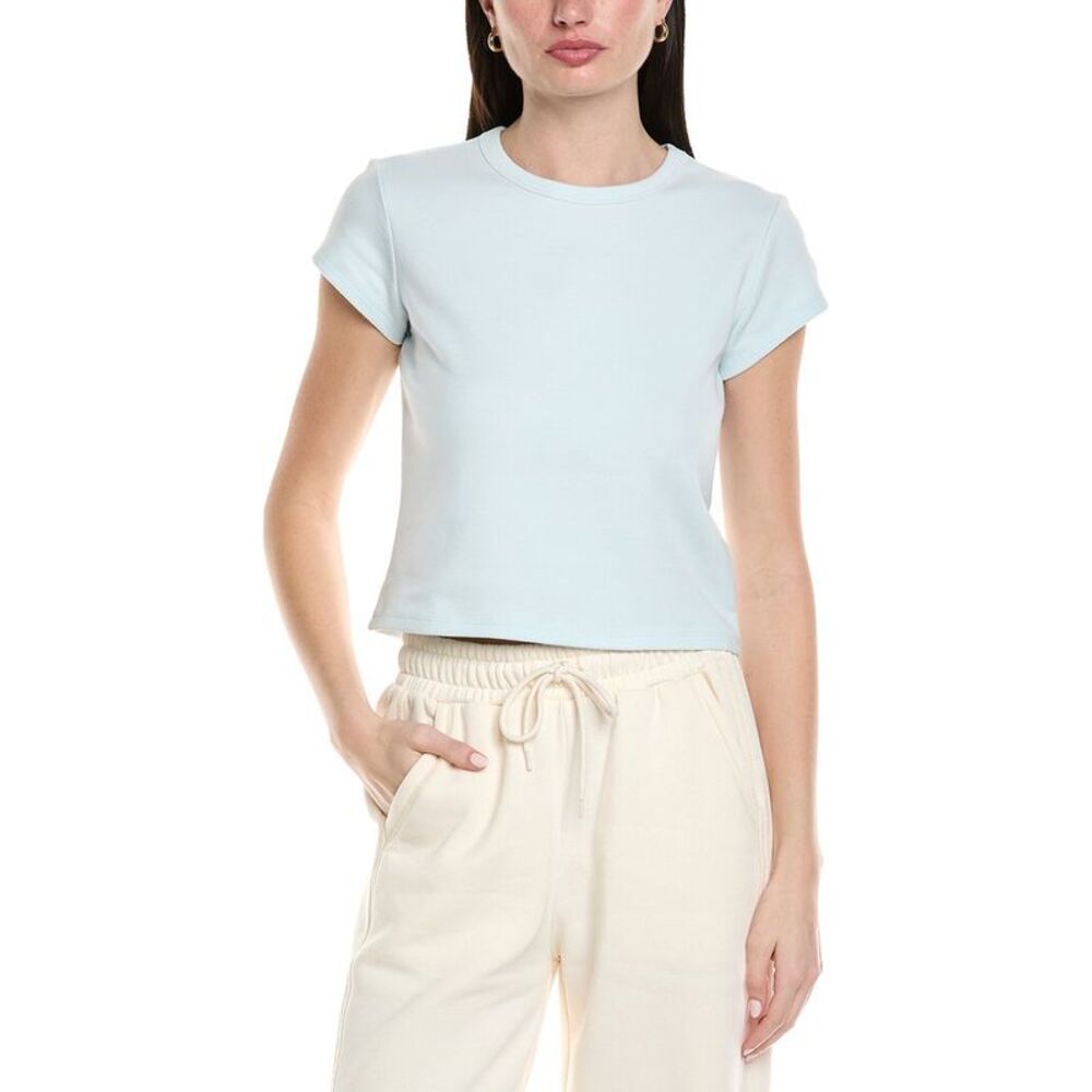 Knit Riot Womens  Core Rib T-Shirt, Blue